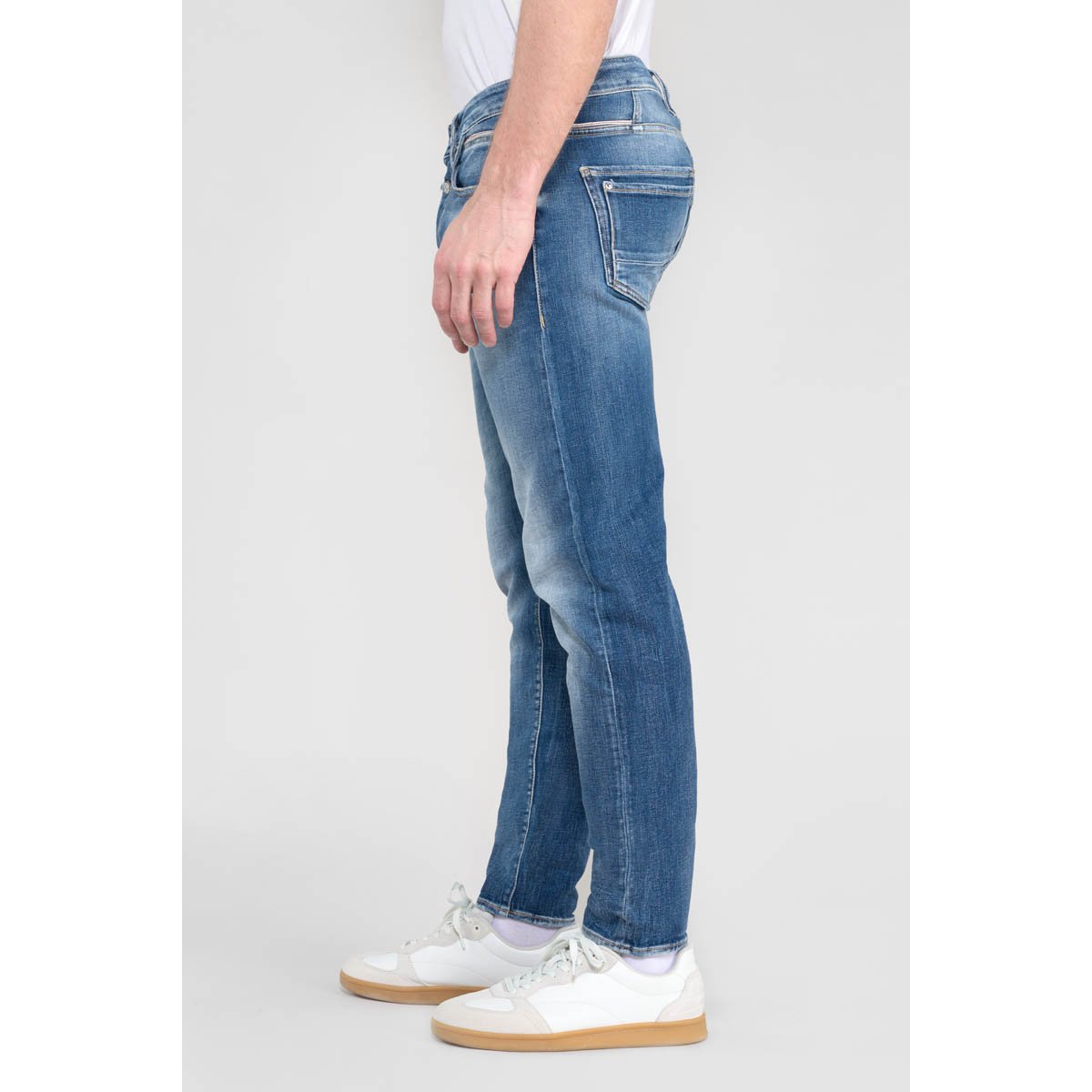 Jeans slim stretch 700/11, longueur 34 blue, LE TEMPS DES CERISES