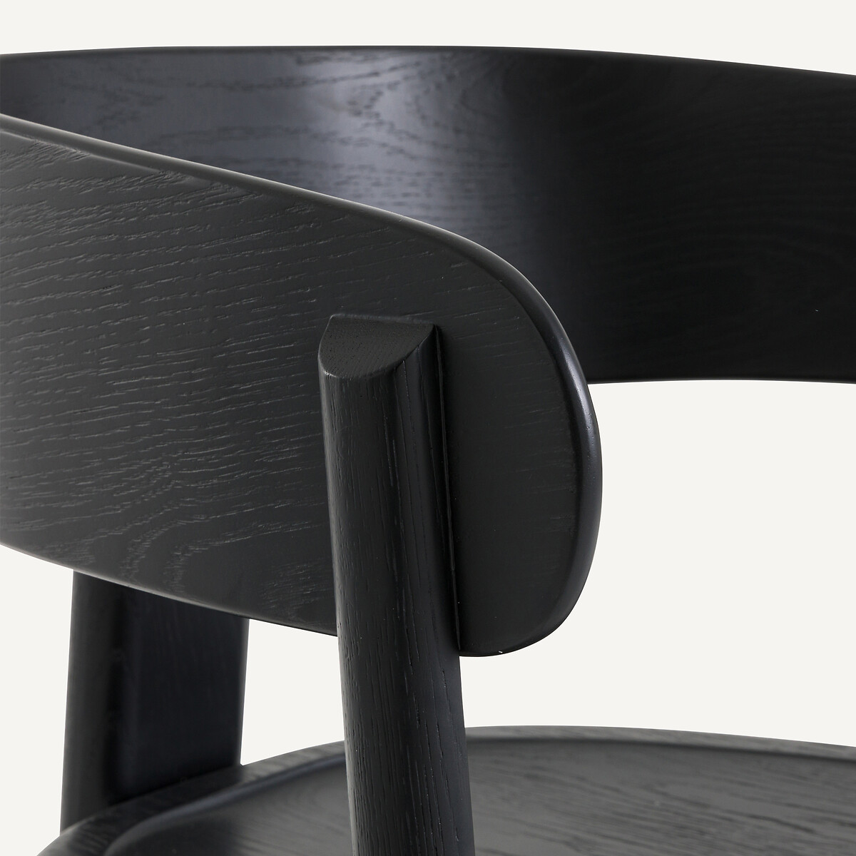 Fauteuil de table chêne et plaqué MARAIS noir, AM.PM X EMMANUEL GALLINA