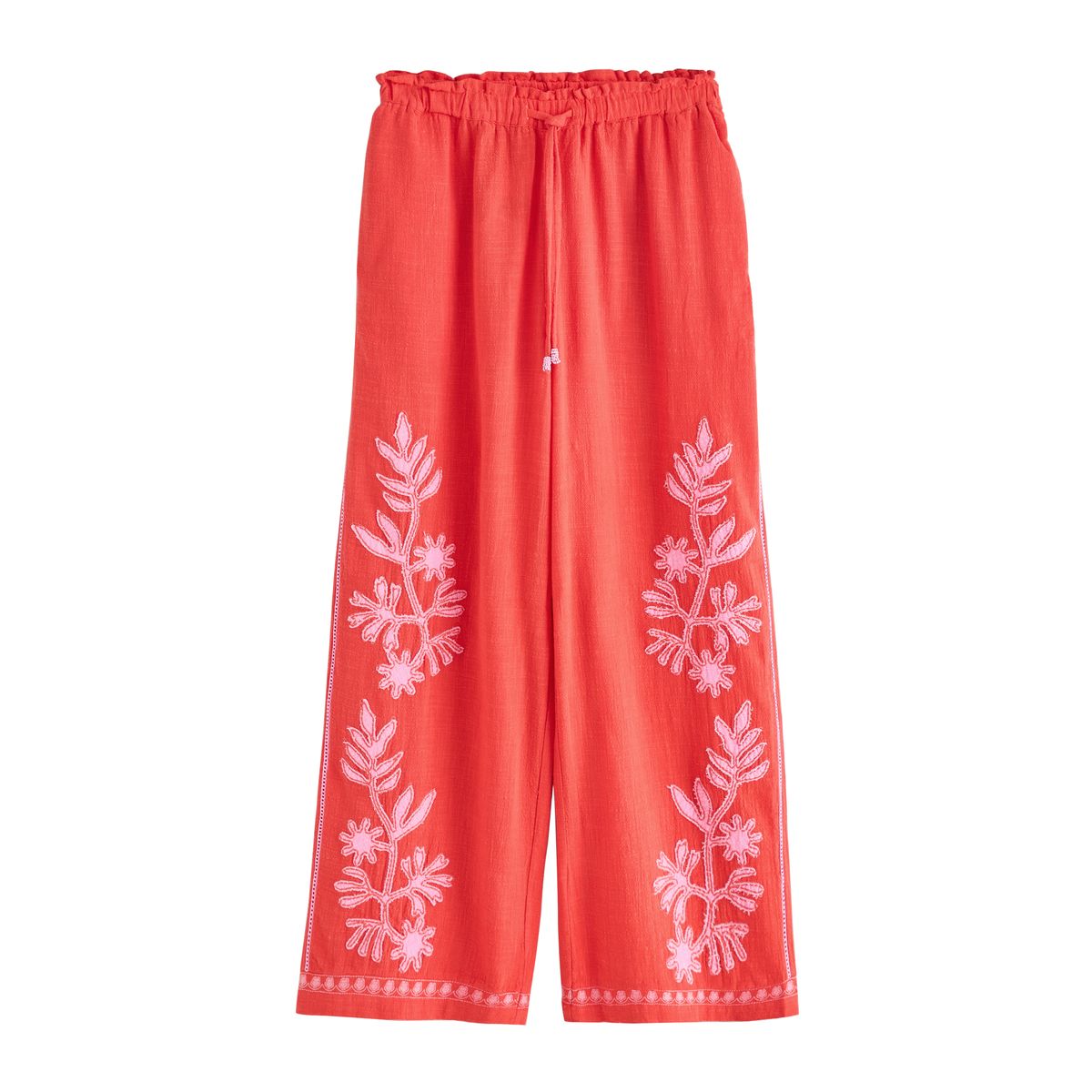Pantalon large rouge/rose, NEXT