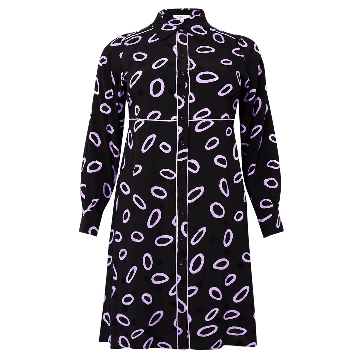 Robe imprimée noir, YOEK