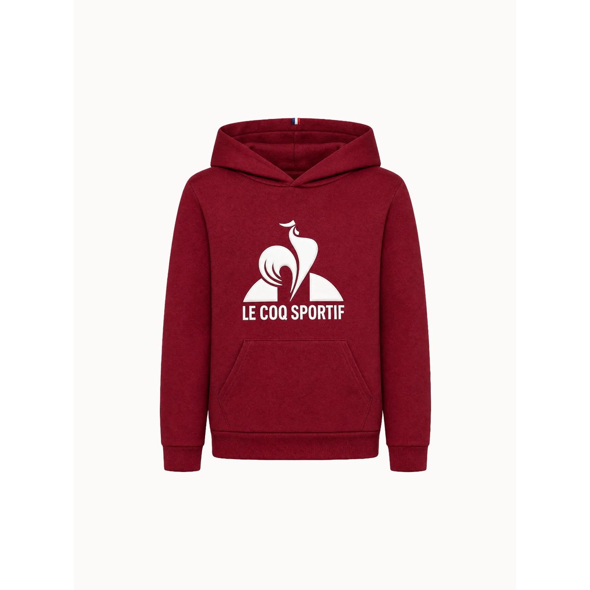 Sweat à capuche Essentiels rouge, LE COQ SPORTIF
