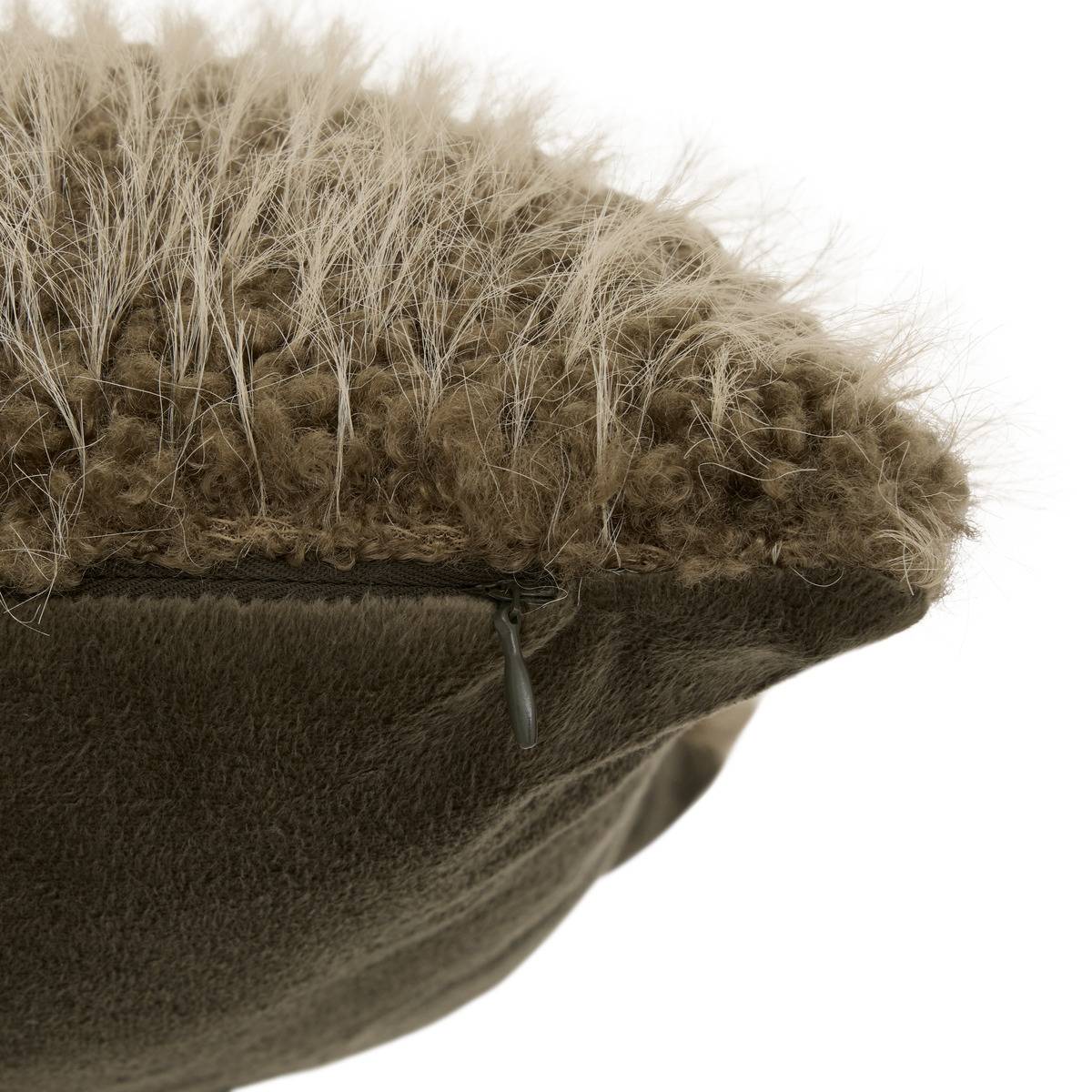 Coussin carré NYERO vert kaki, ATMOSPHERA