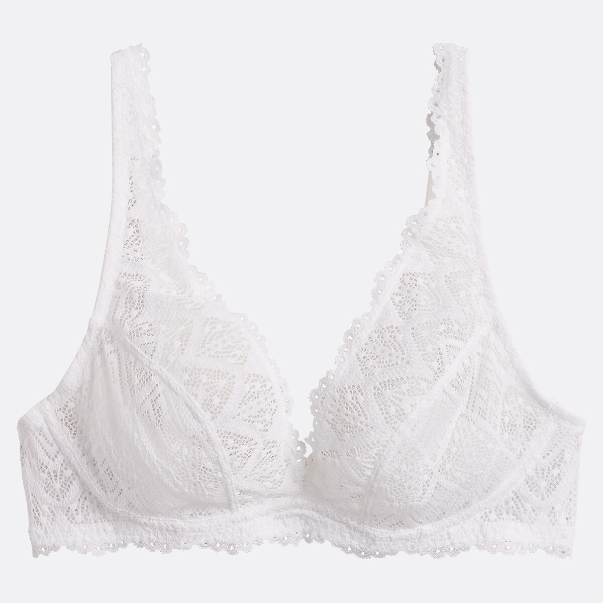 Foulard-BH zonder beugels, Lison wit, LA REDOUTE COLLECTIONS