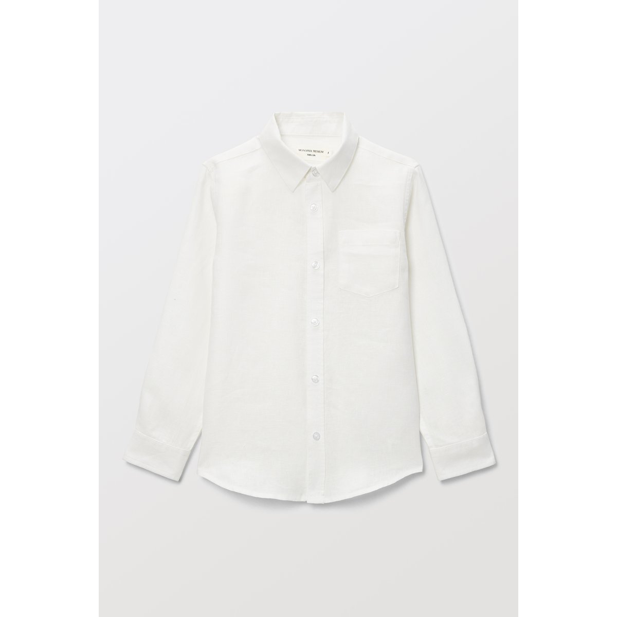 MONOPRIX - Chemise unie en 100% lin - BLANC - Masculin blanc, MONOPRIX