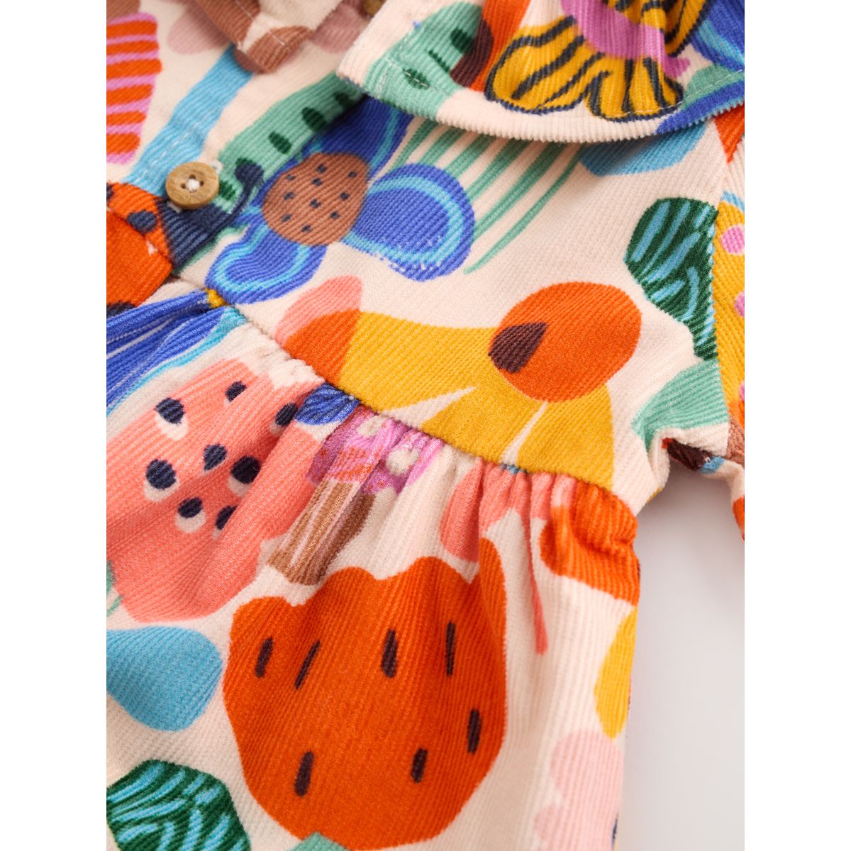 Robe en velours et collants bébé, 2 pièces impression multicolore, NEXT