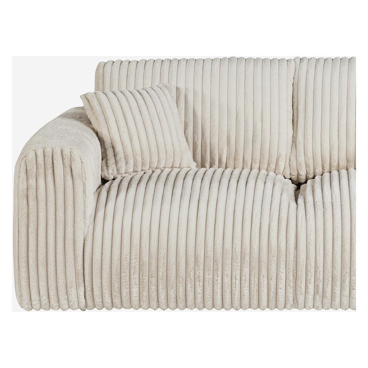 Canapé fixe tissu ALEYA beige, HABITAT
