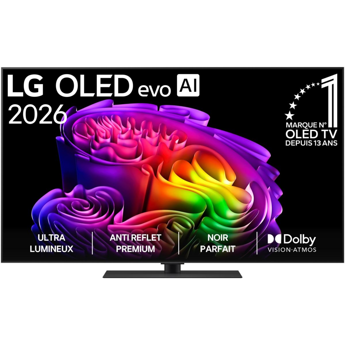 TV OLED 55G6 (2026) 55" (139 cm) 4K Ultra HD - Expérience Cinéma & Gaming, 120Hz, Smart TV, anti-reflet couleur unique, LG