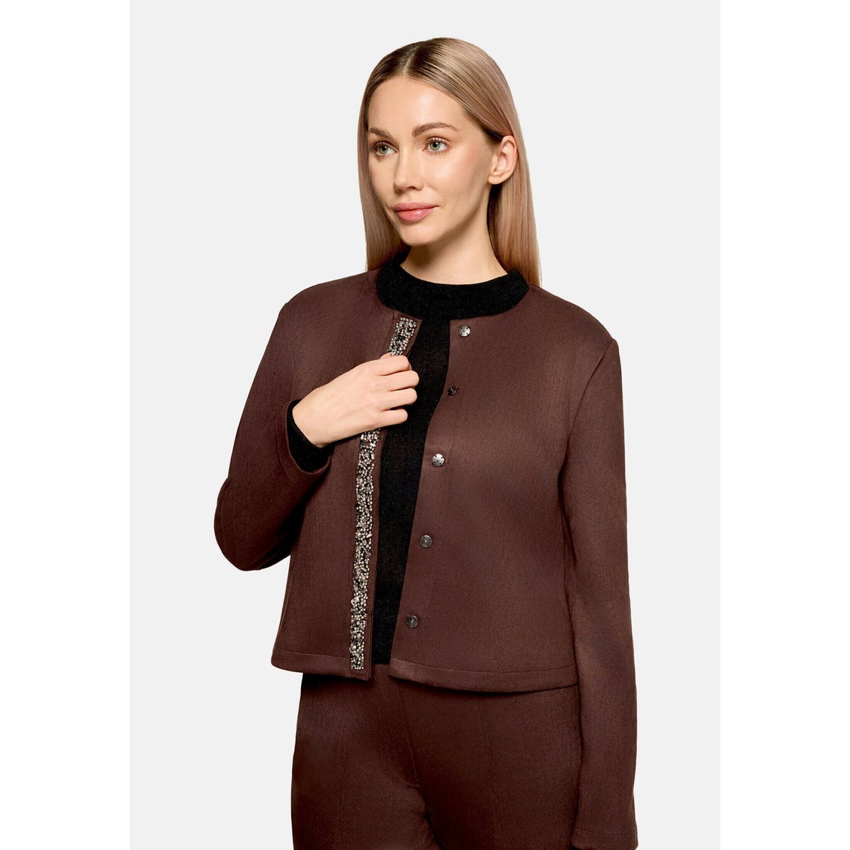 Veste blazer à poches plaquées light maroon, BETTY BARCLAY