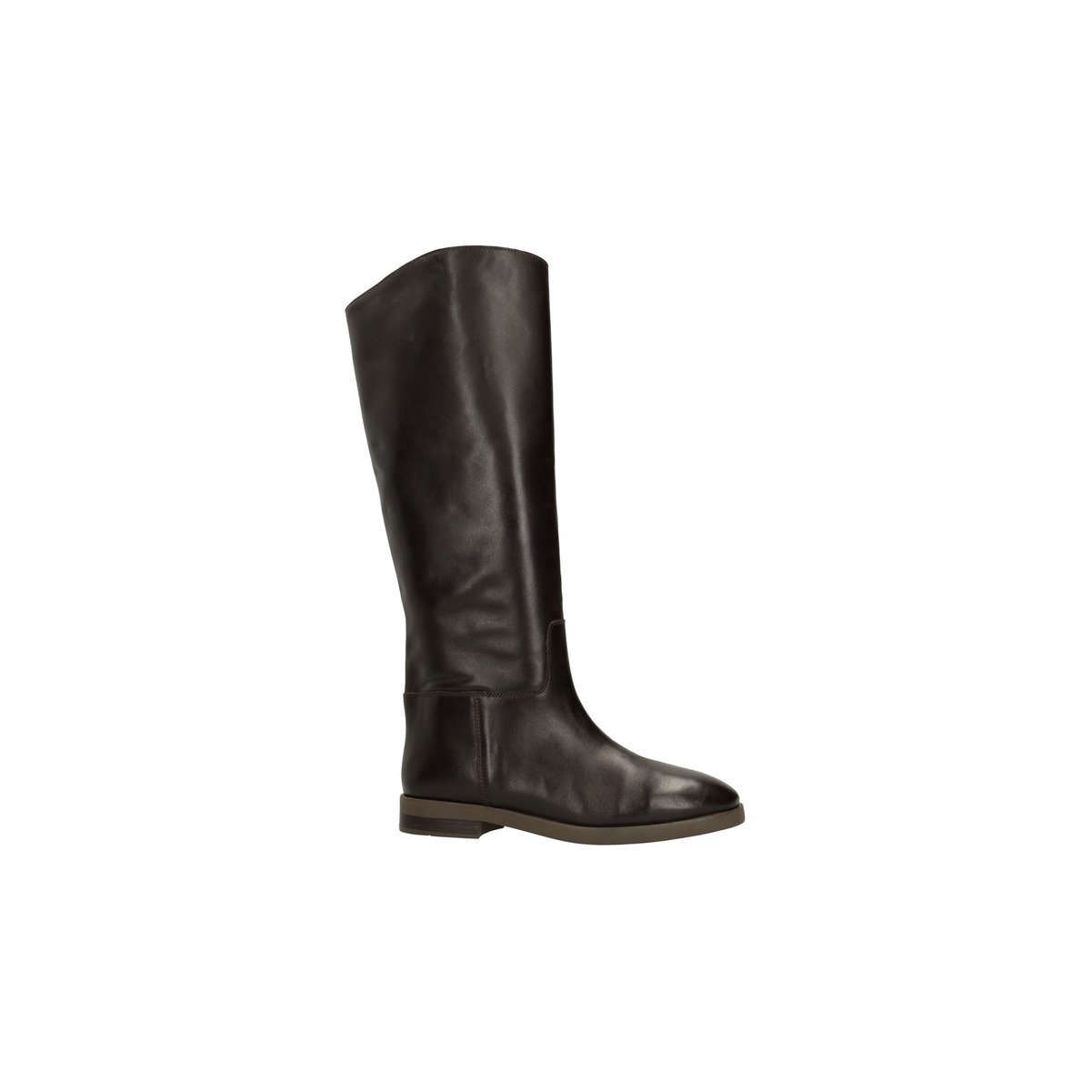 Bottes hautes en cuir marron, SACHA