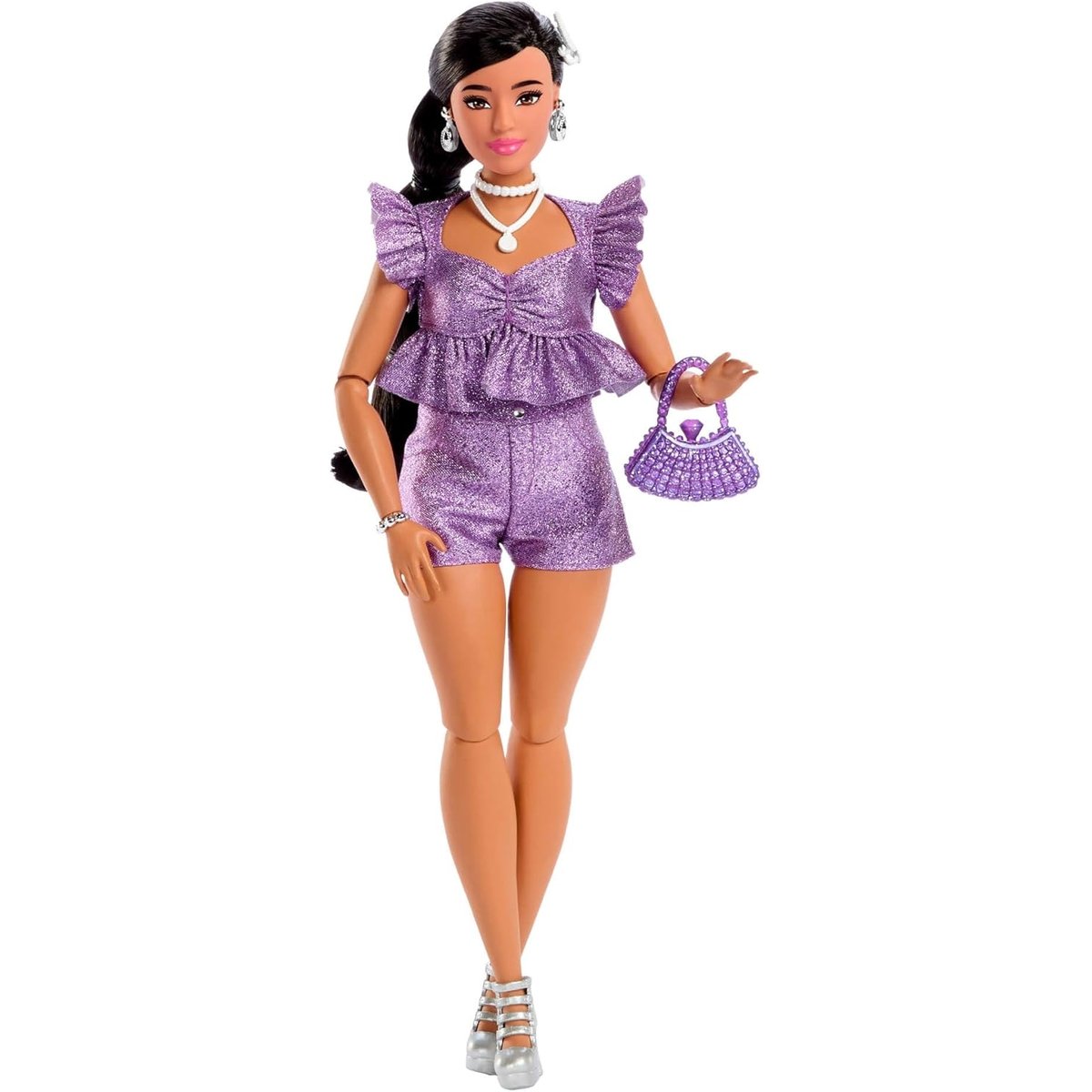 Barbie - Poupée Deluxe Style violet, MATTEL