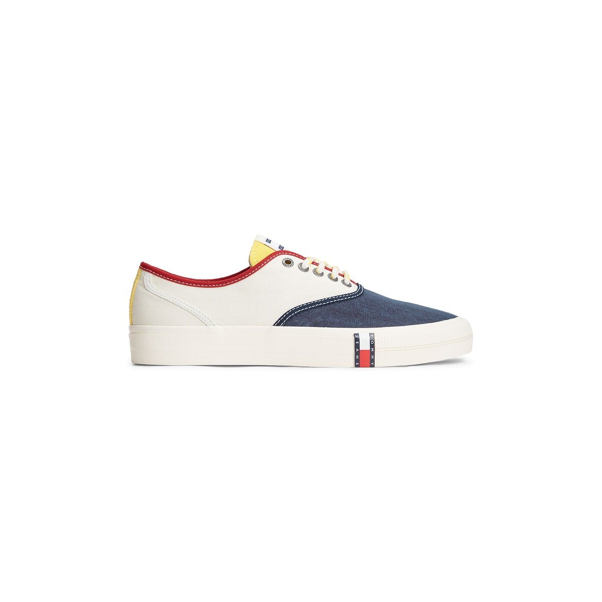 Tennis color block ARCHIVE VULC Y2K blanc/bleu marine, TOMMY HILFIGER