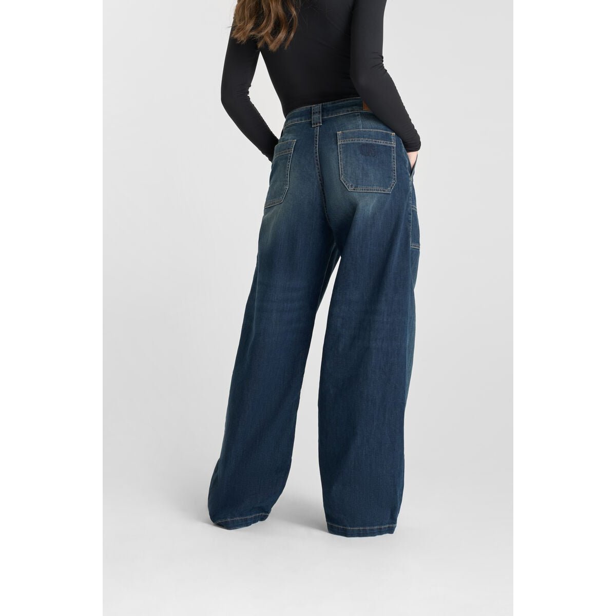 Jeans loose, large , longueur 34 blue, LE TEMPS DES CERISES