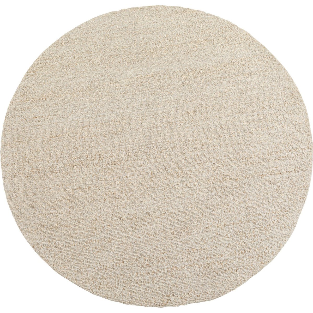 Tapis rond en polyester bouclé, BOUCARA beige, KARE DESIGN