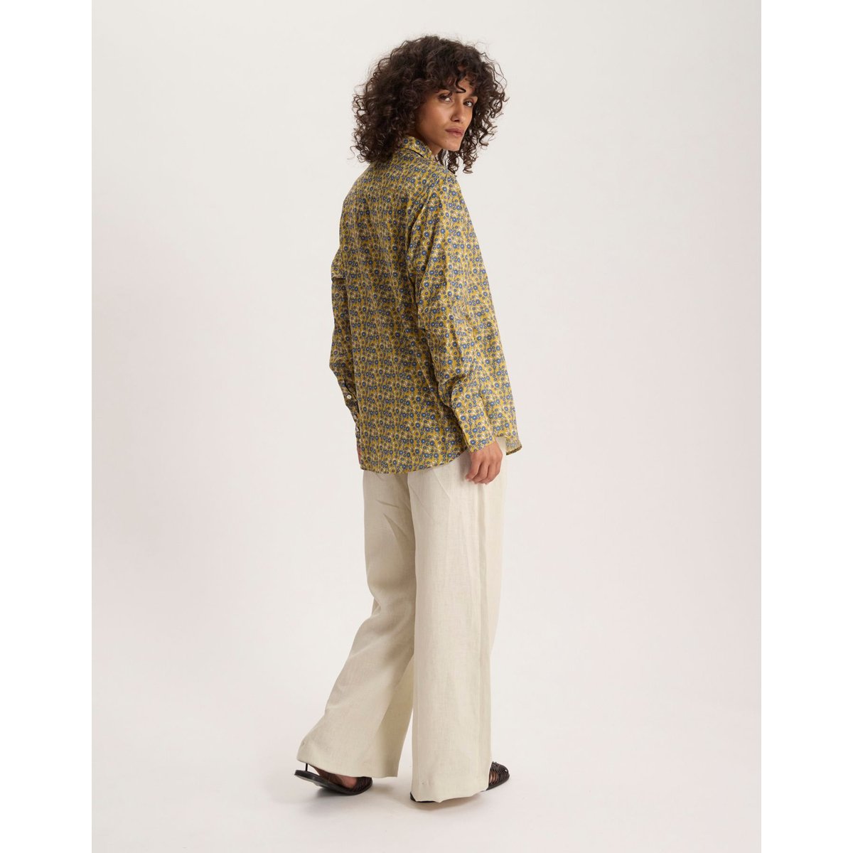 Chemise Maureena en coton jaune, INES DE LA FRESSANGE PARIS