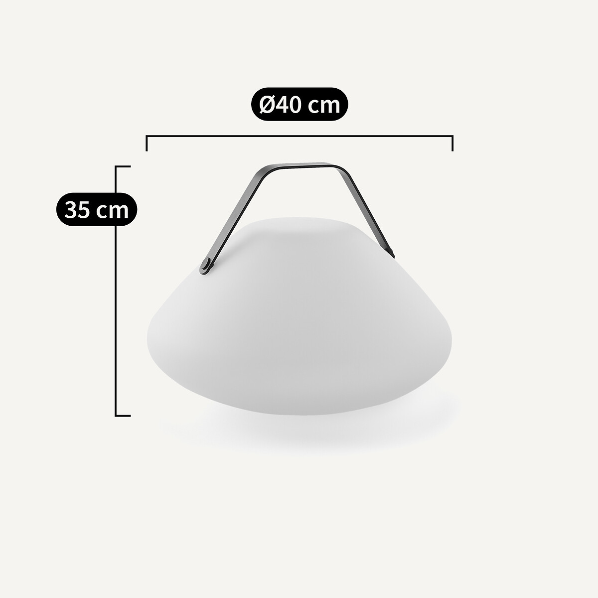 Mobile XL-Leuchte Spingolo für den Aussenbereich schwarz, AM.PM
