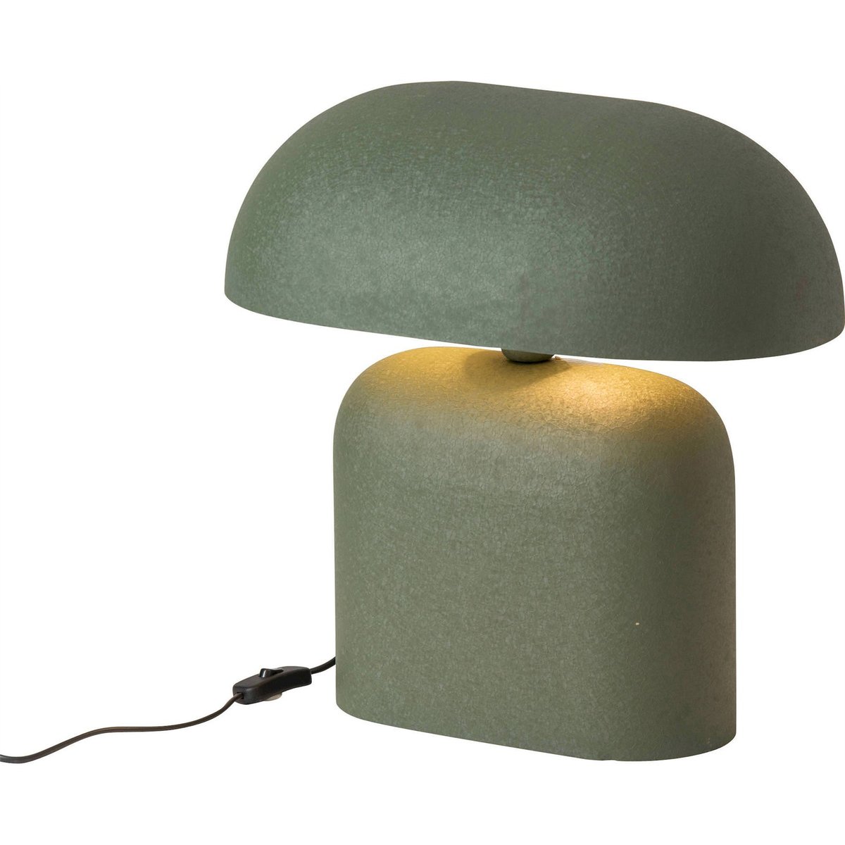 Lampe de table en métal vert olive, RECOLLECTION