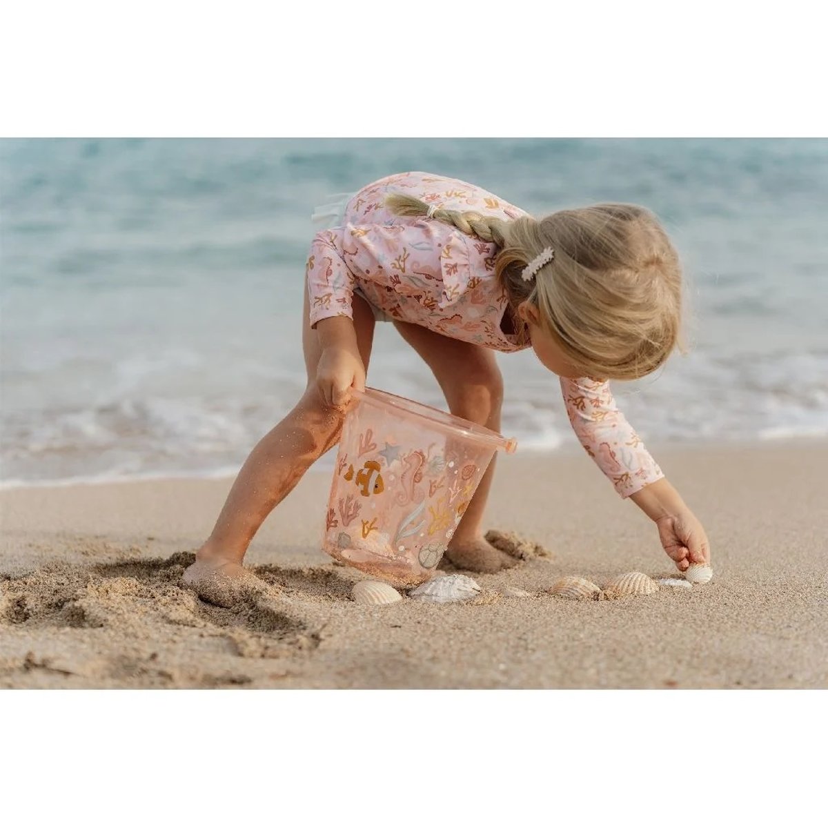 Seau de plage - Ocean Dreams Pink rose, LITTLE DUTCH