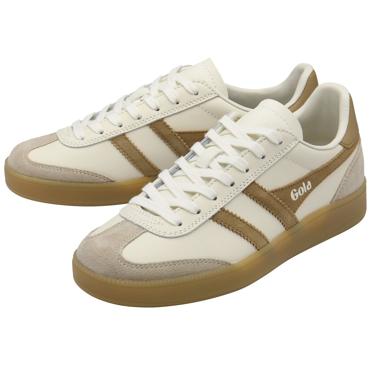 Sneakers Viper Leather bianco/caramello, GOLA