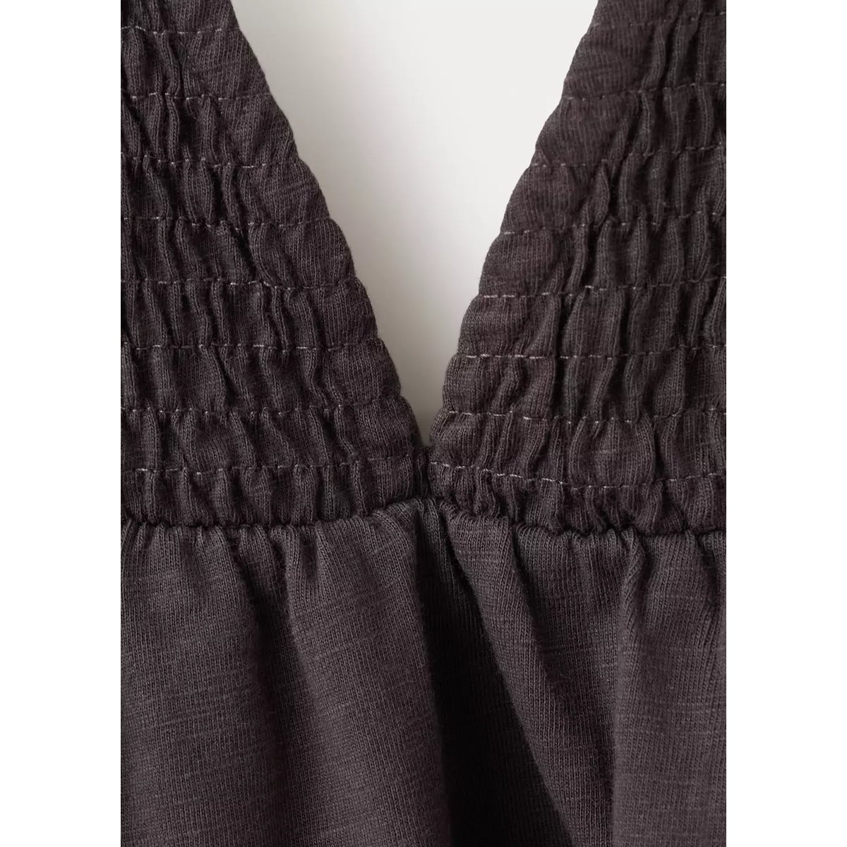 Top emmanchures américaines à fronces marron, MANGO TEEN