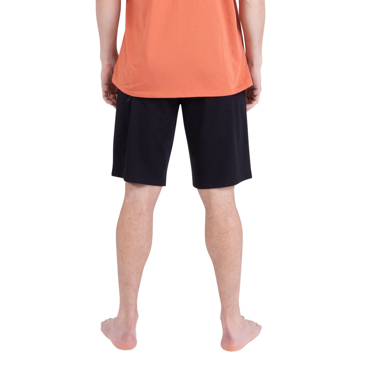 Pyjashort T-shirt col rond terracotta, ATHENA