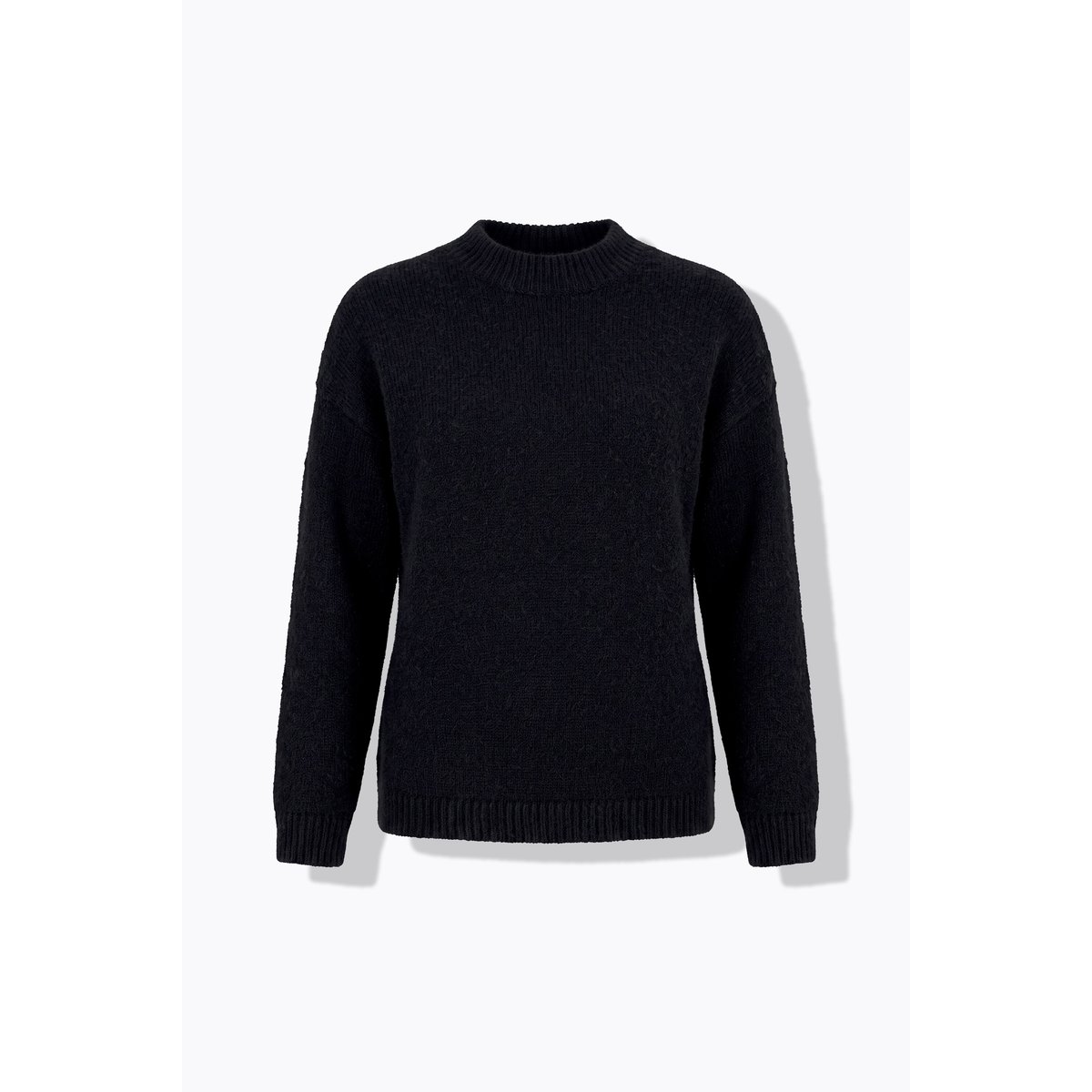 Pull en maille fine, col montant noir, ULLA POPKEN