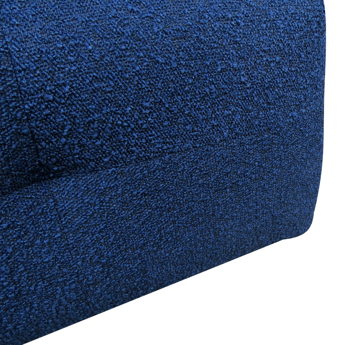 Pouf tissu bouclette bleu foncé, ZAGO