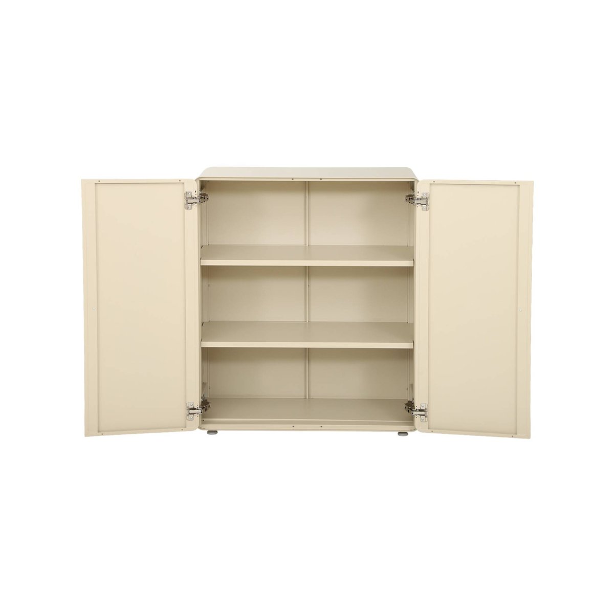 Commode armoire métal 2 portes TRIBECA noir, SWEEEK
