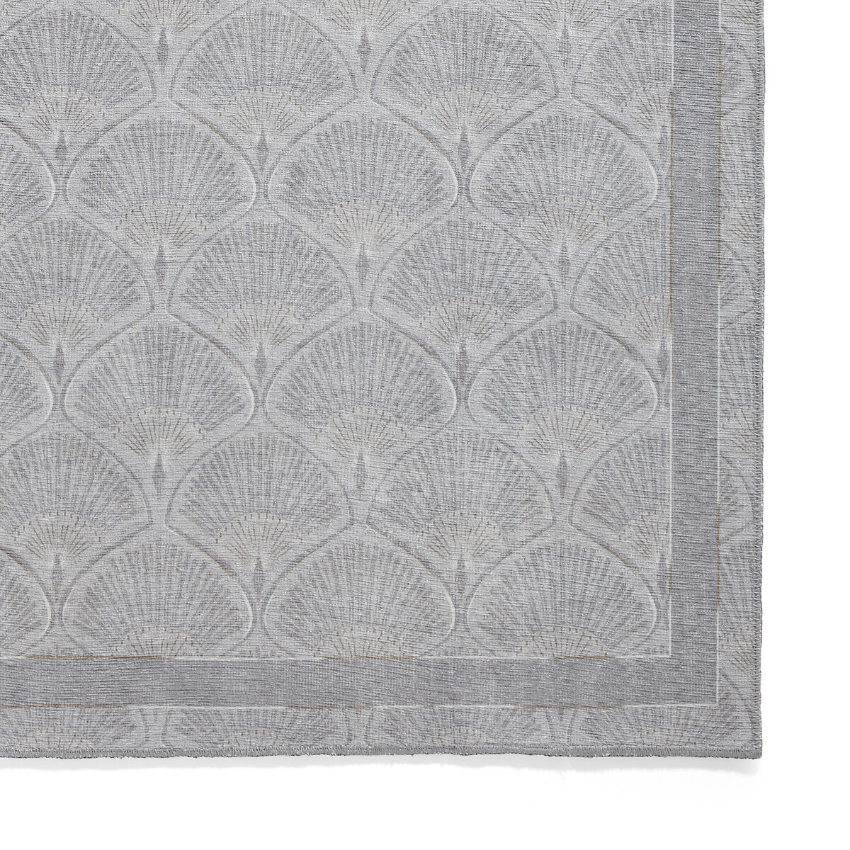 Catherine Lansfield Peacock Art Deco Washable Rug silver-coloured, CATHERINE LANSFIELD