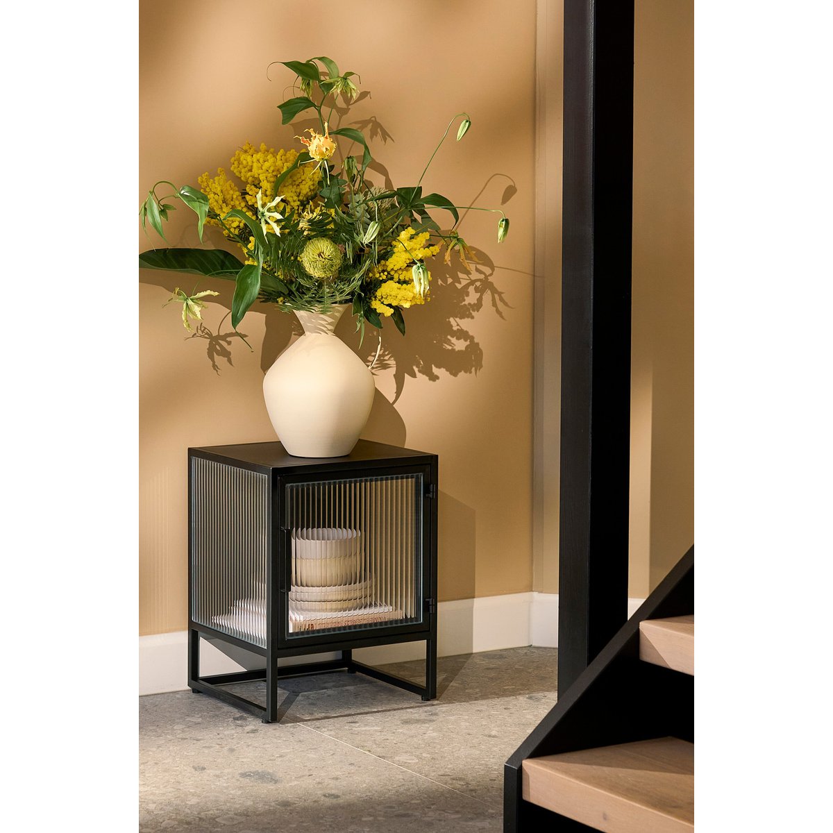 Armoire de rangement H50 cm CLIFTON noir, MICA DECORATIONS