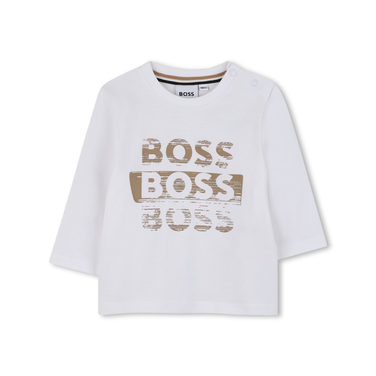 T-shirts à manches longues blanc, BOSS KIDSWEAR