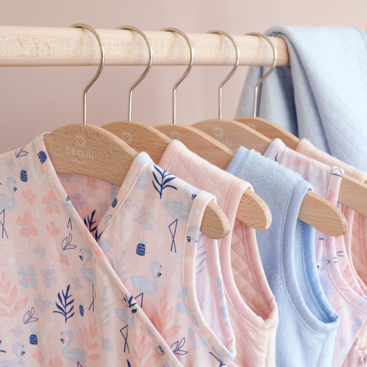 Gigoteuse sans manches été - TOG 0.5 Jersey d’été flamingo, BEMINI