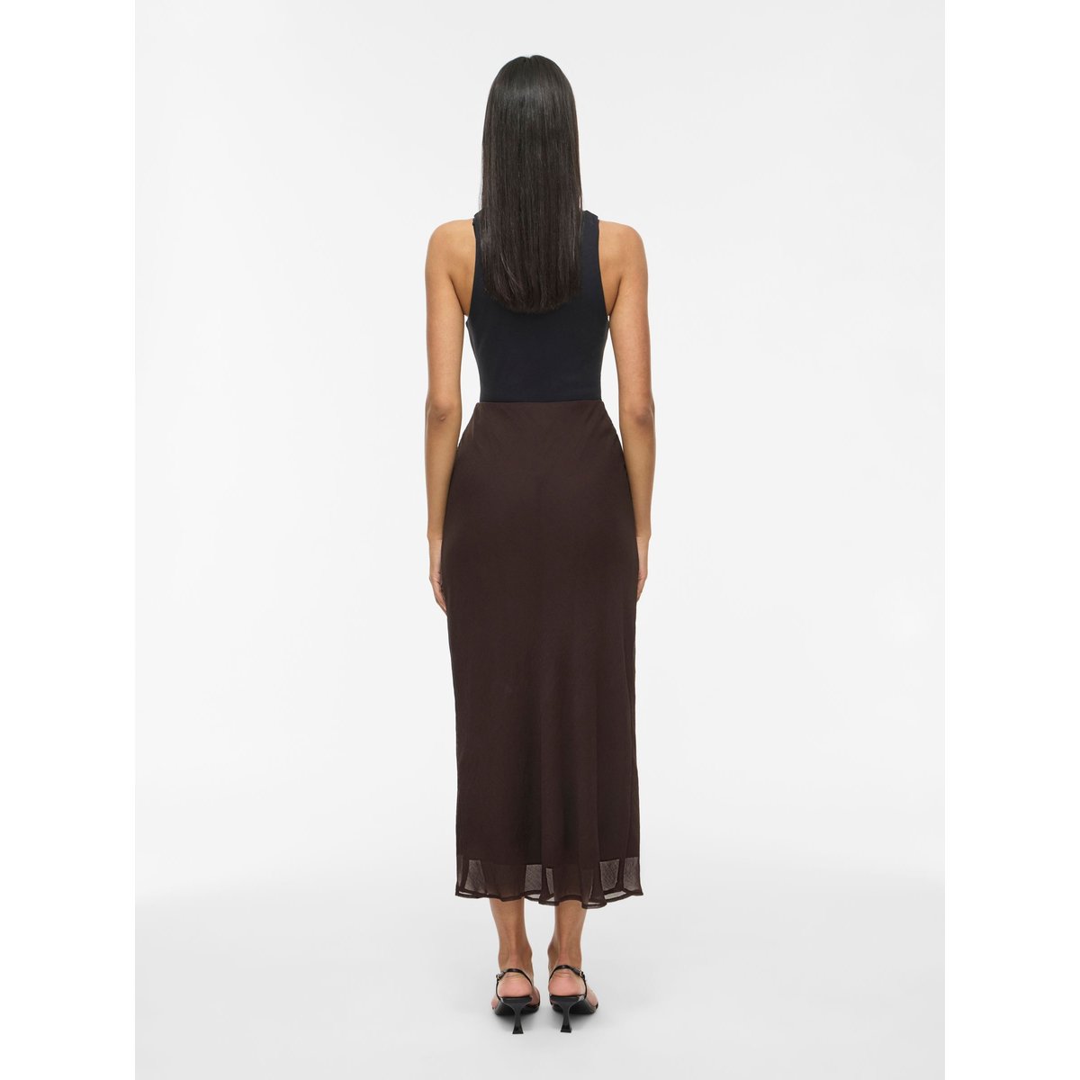Jupe Longue marron - coffee bean1, VILA