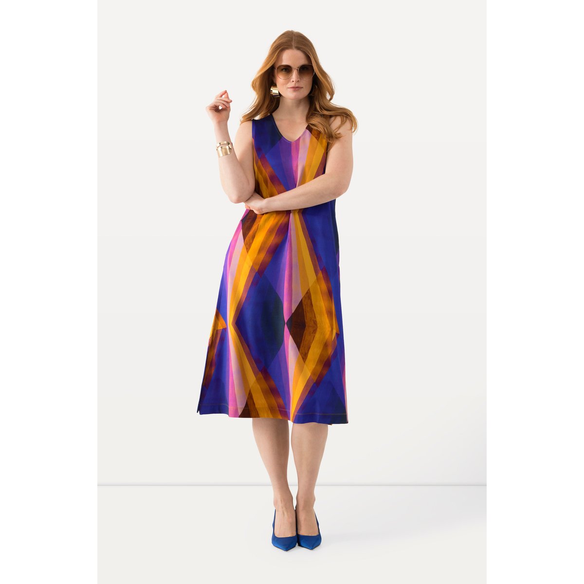 Robe midi sans manches baie, ULLA POPKEN