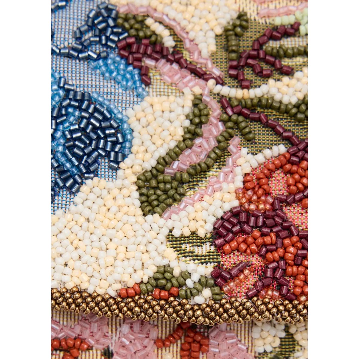 Sac porté épaule à broderie florale rose, MANGO