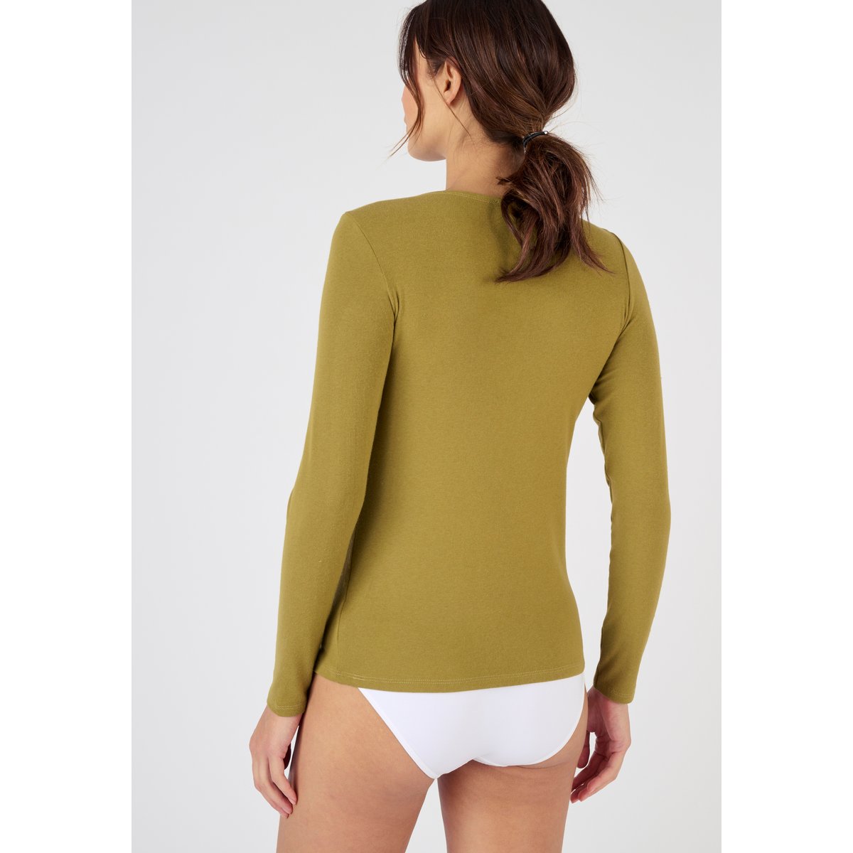 Tee-shirt Thermolactyl Sensitive Degré 3 vert bronze, DAMART