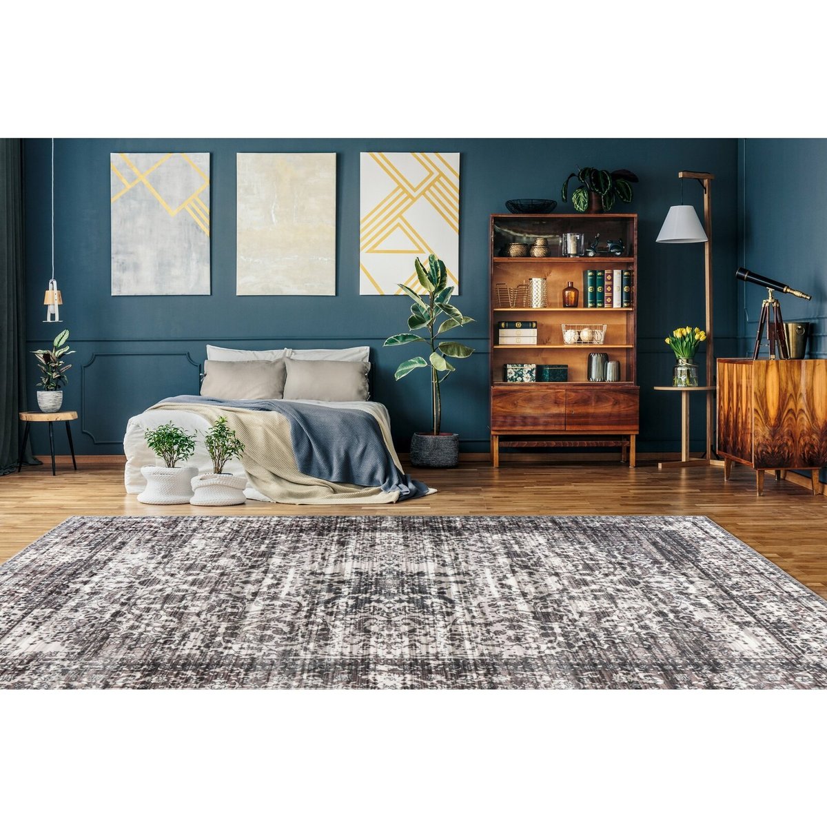 Tapis rectangulaire tissé, SAPHIRA gris, ARTE ESPINA