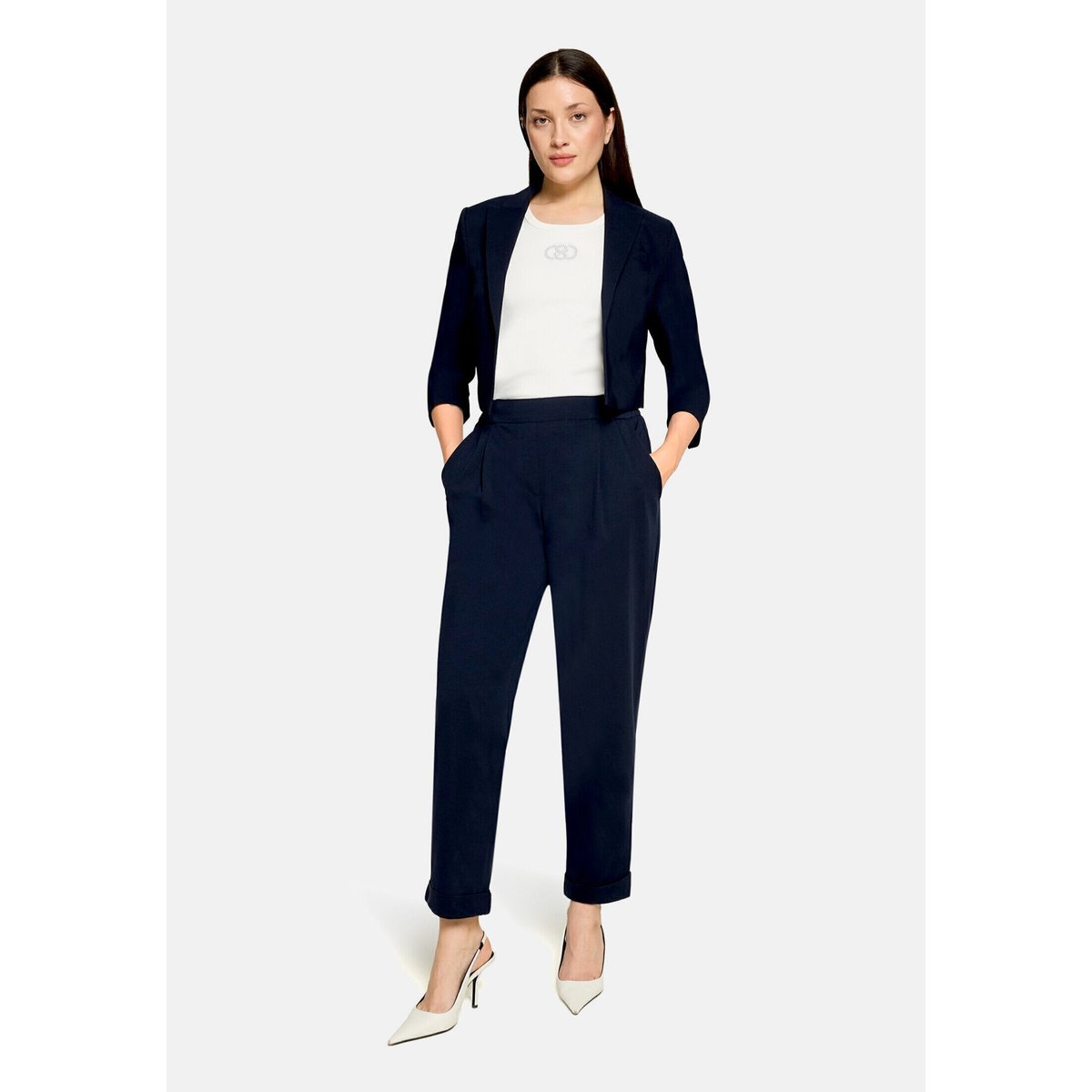 Blazer court à manches 3/4 dark sky, BETTY BARCLAY