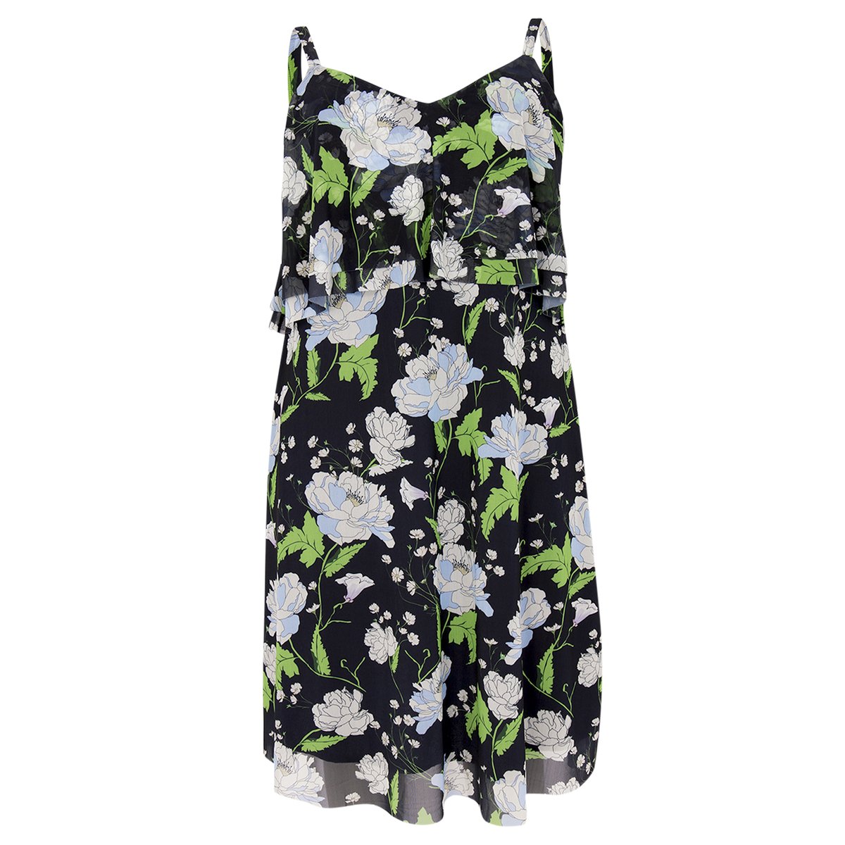 Robe imprimé / imprimée floral bleu, YOEK