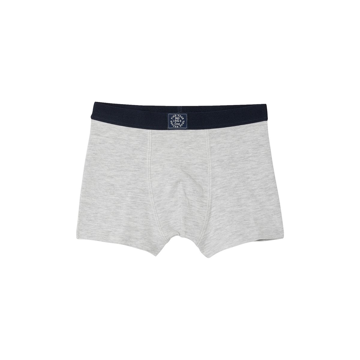 Lot 5 boxers unis bleu, VERTBAUDET