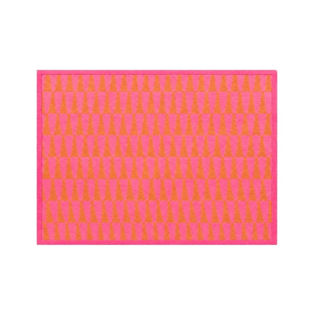 Tapis motifs géométriques 120x170cm rose, ORNAMI