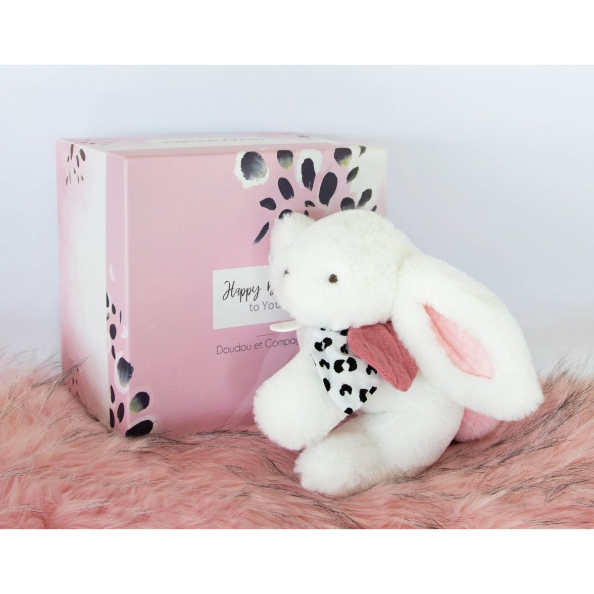 Peluche happy blush 25 cm rose, DOUDOU ET COMPAGNIE