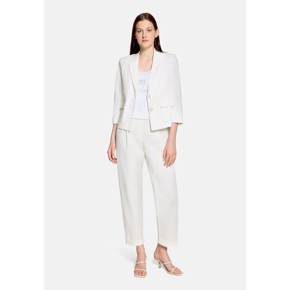 Veste blazer à manches 3/4 blanc, BETTY BARCLAY