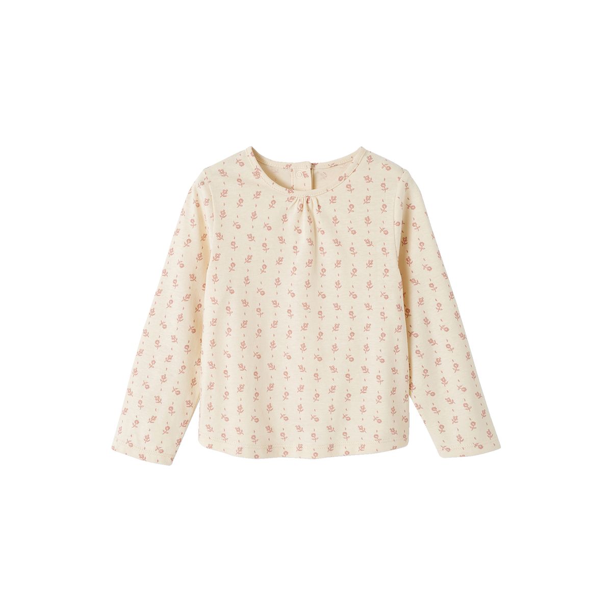Ensemble 4 pièces bébé : T-shirt + short + pull + collant ART SCHOOL vieux rose, VERTBAUDET