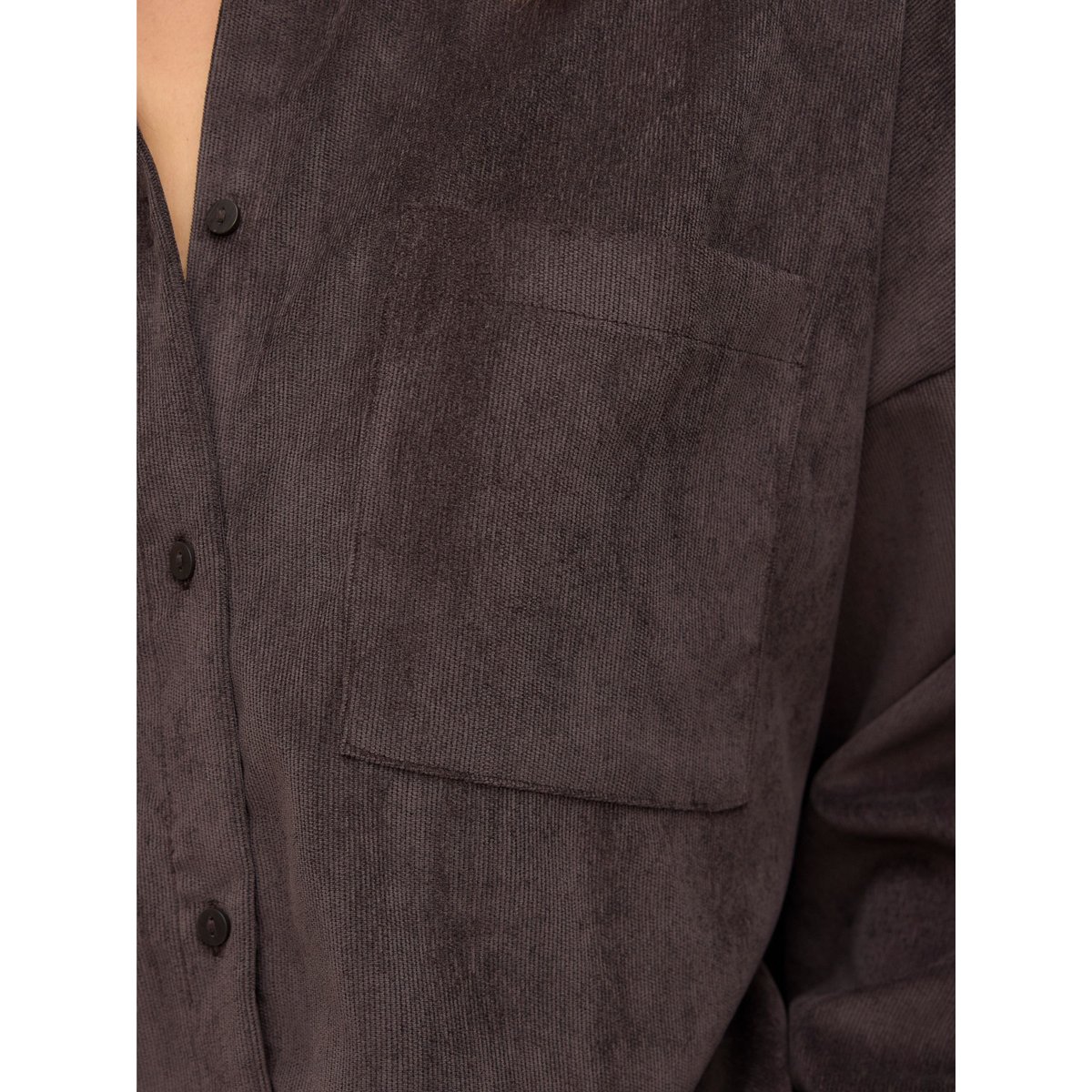 Chemise En Corduroy chocolate torte, VERO MODA