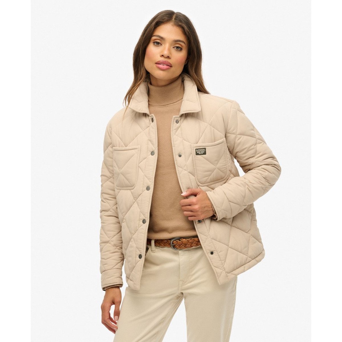 Veste Matelassée Chore Liner beige humus, SUPERDRY