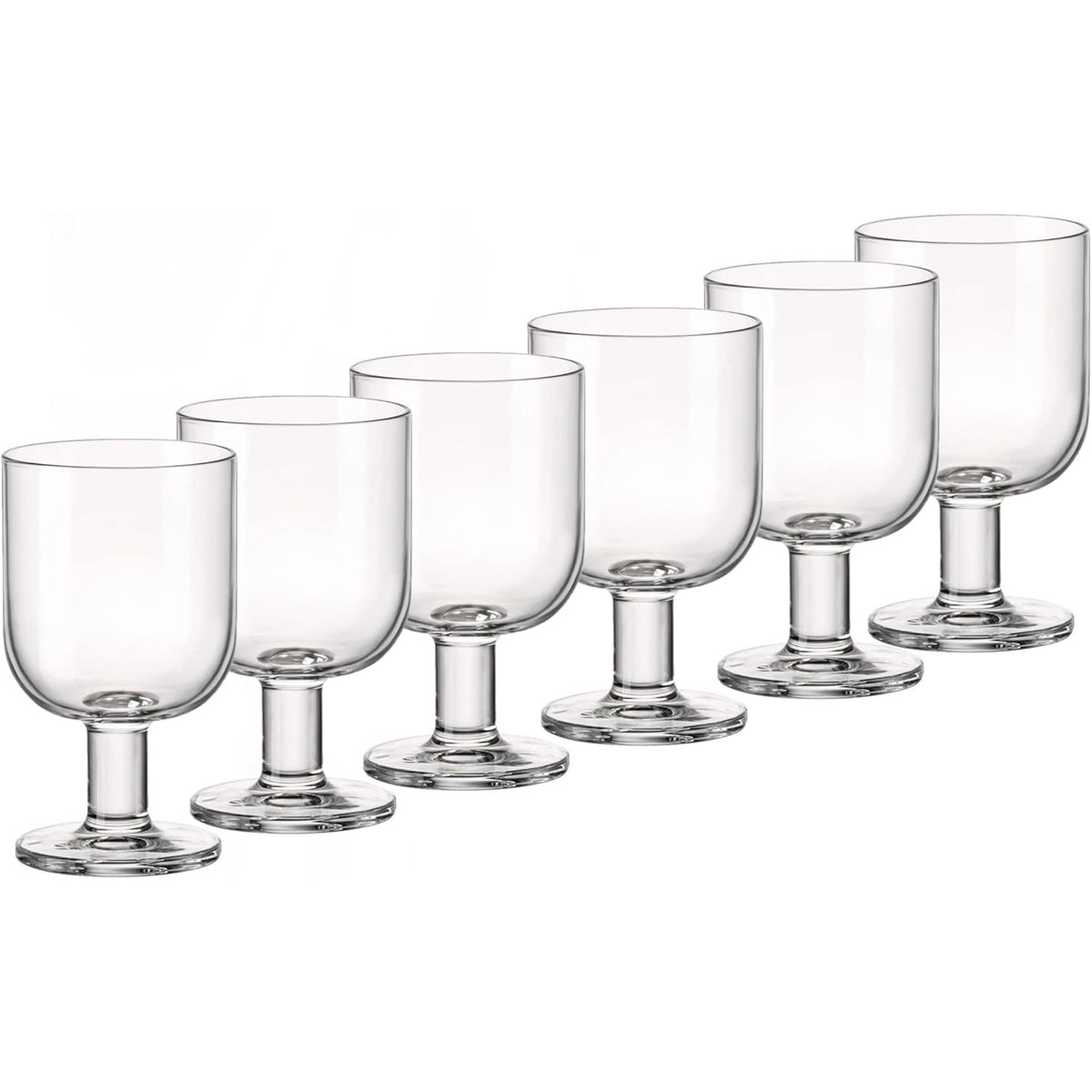 Lot de 6 verres à vin rouge, HOSTERIA transparent, BORMIOLI ROCCO