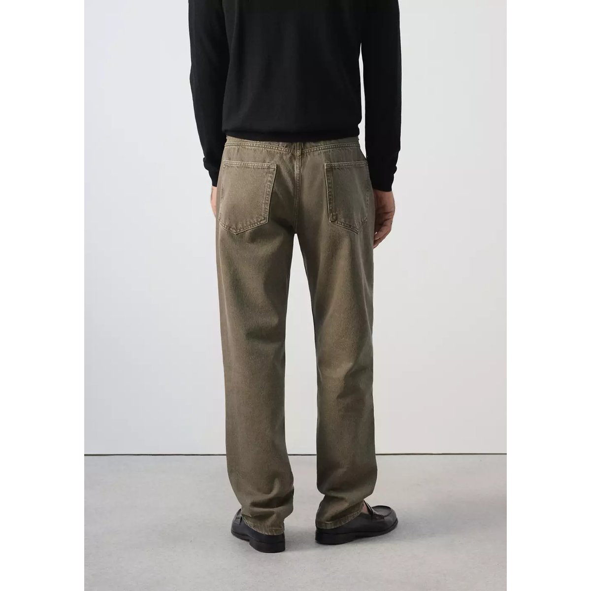Jean Bob regular-fit kaki, MANGO MAN