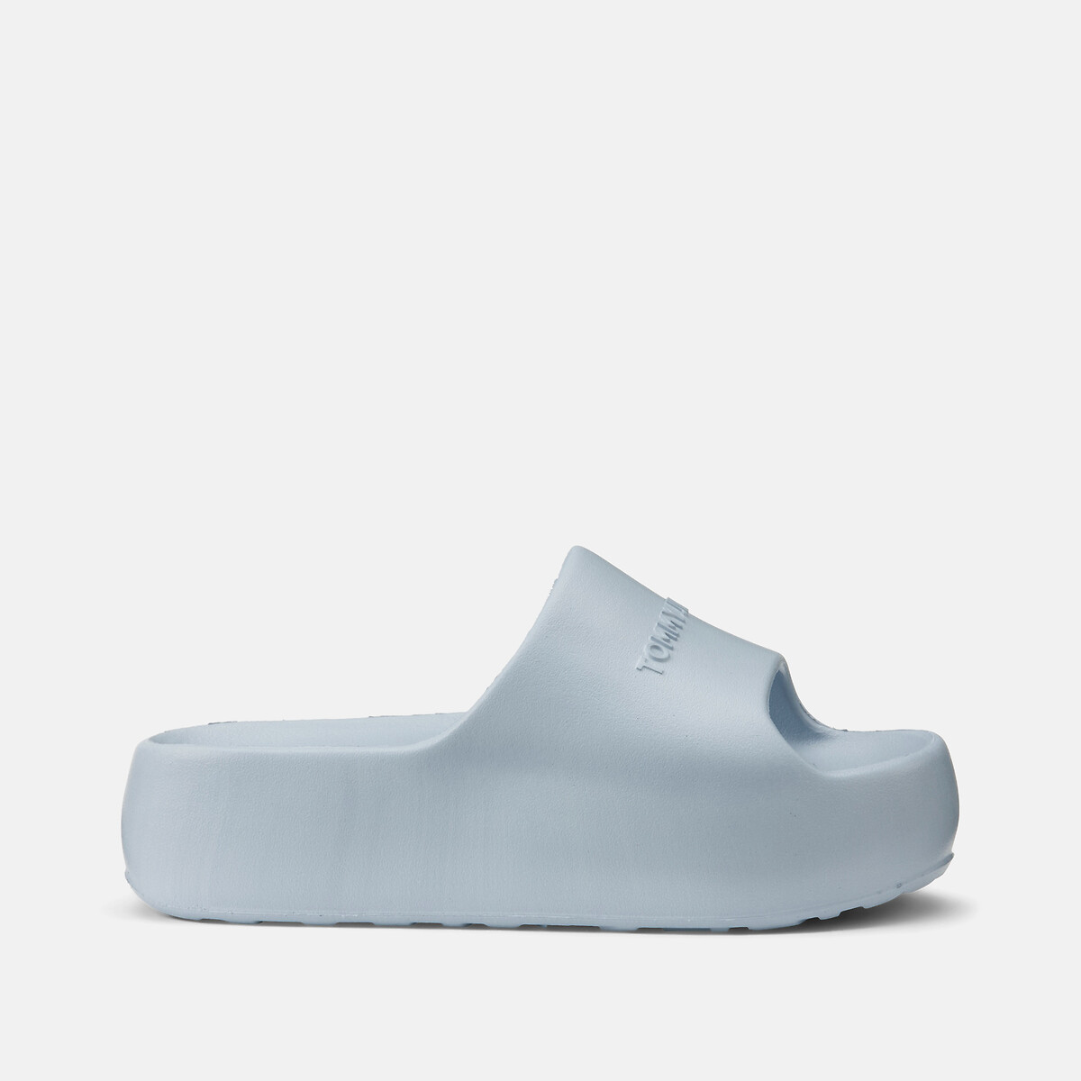 Platform Sliders light blue, TOMMY JEANS