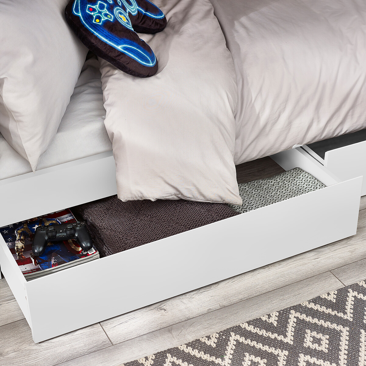 Dawson Staircase Bunk Bed white, SO'HOME