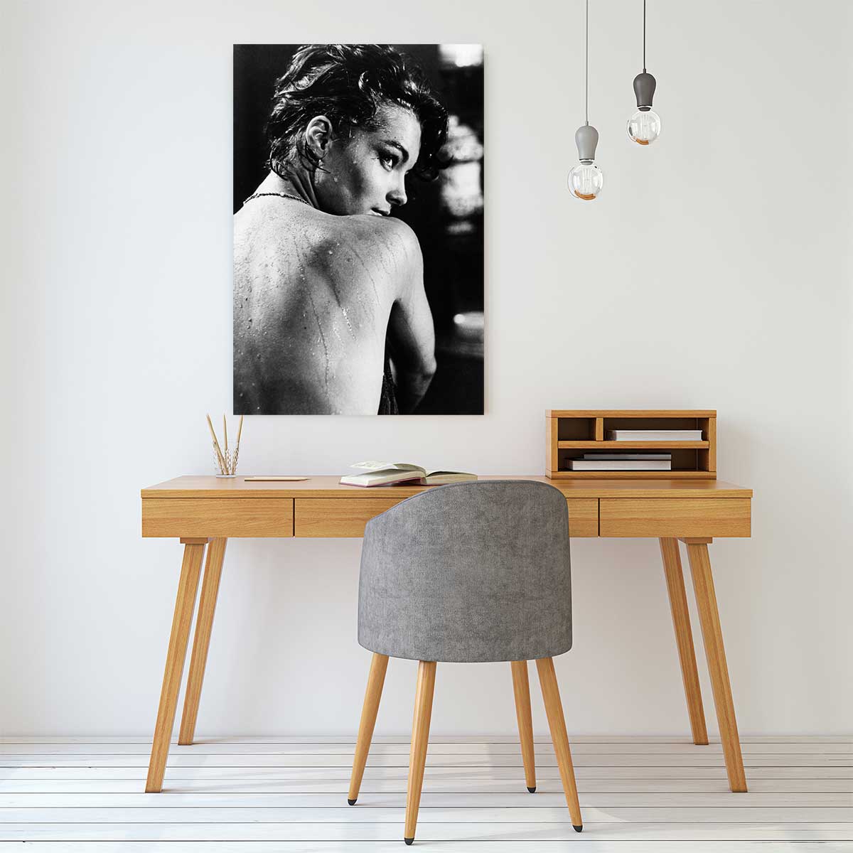 Photo célébrité Romy Schneider intime tableau alu dibond, HEXOA